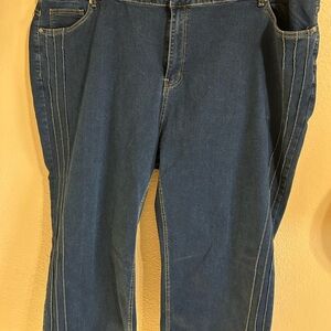 BloomChic Denim Relaxed Fit Pants